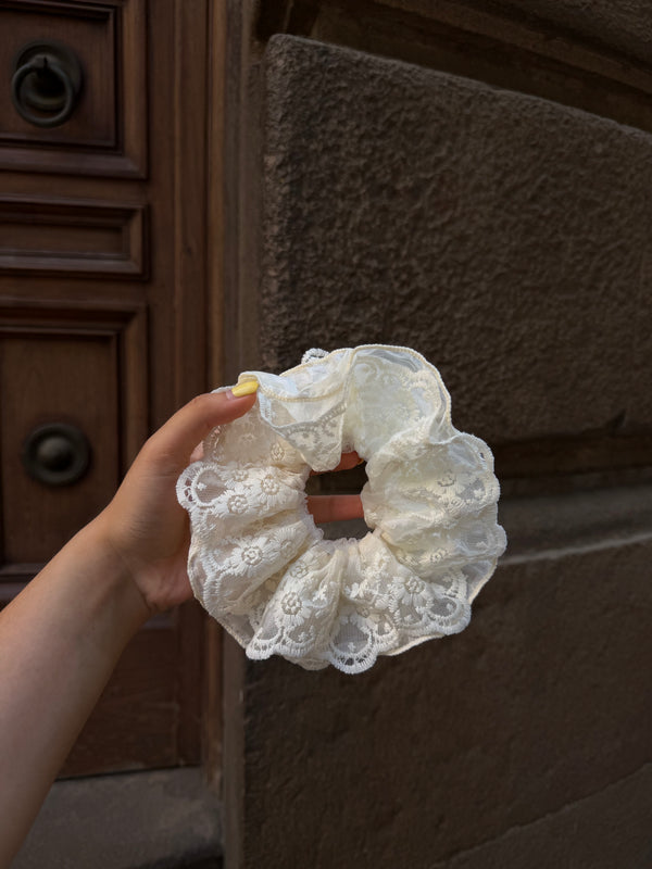 Reversible Gingham Net Scrunchies
