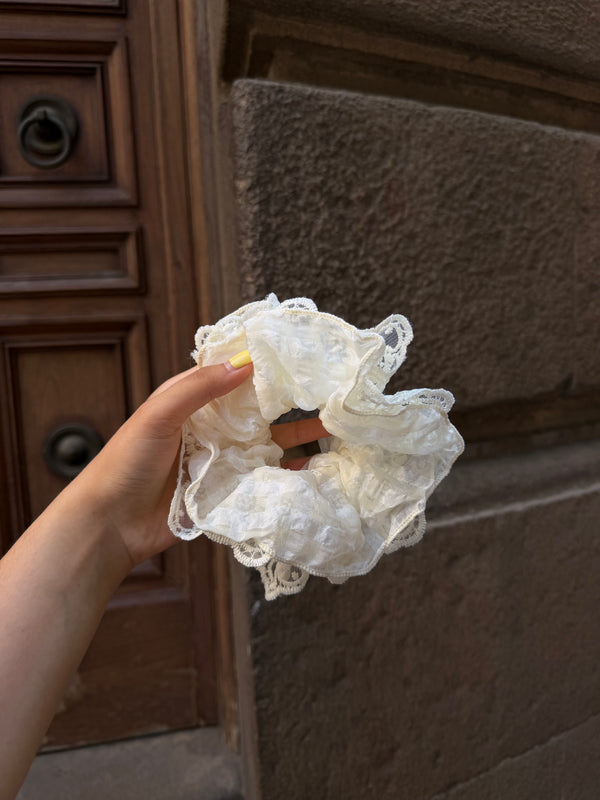 Reversible Gingham Net Scrunchies