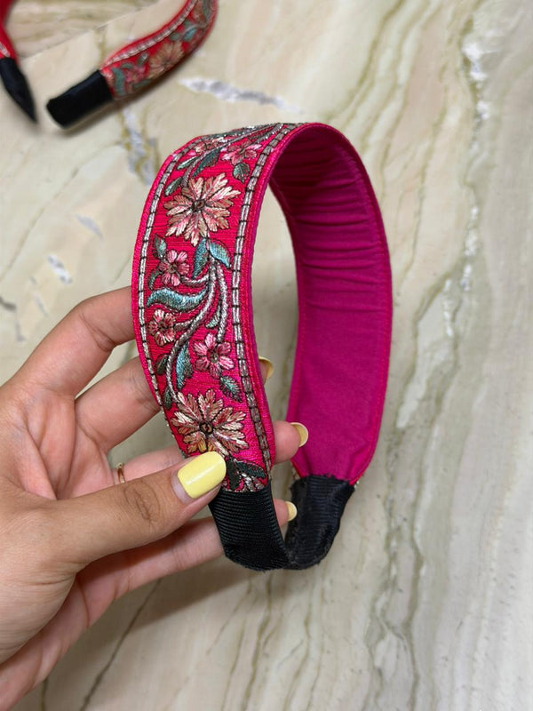 PhoolKari HeadBands-2-Pink(As seen on Ruchika)